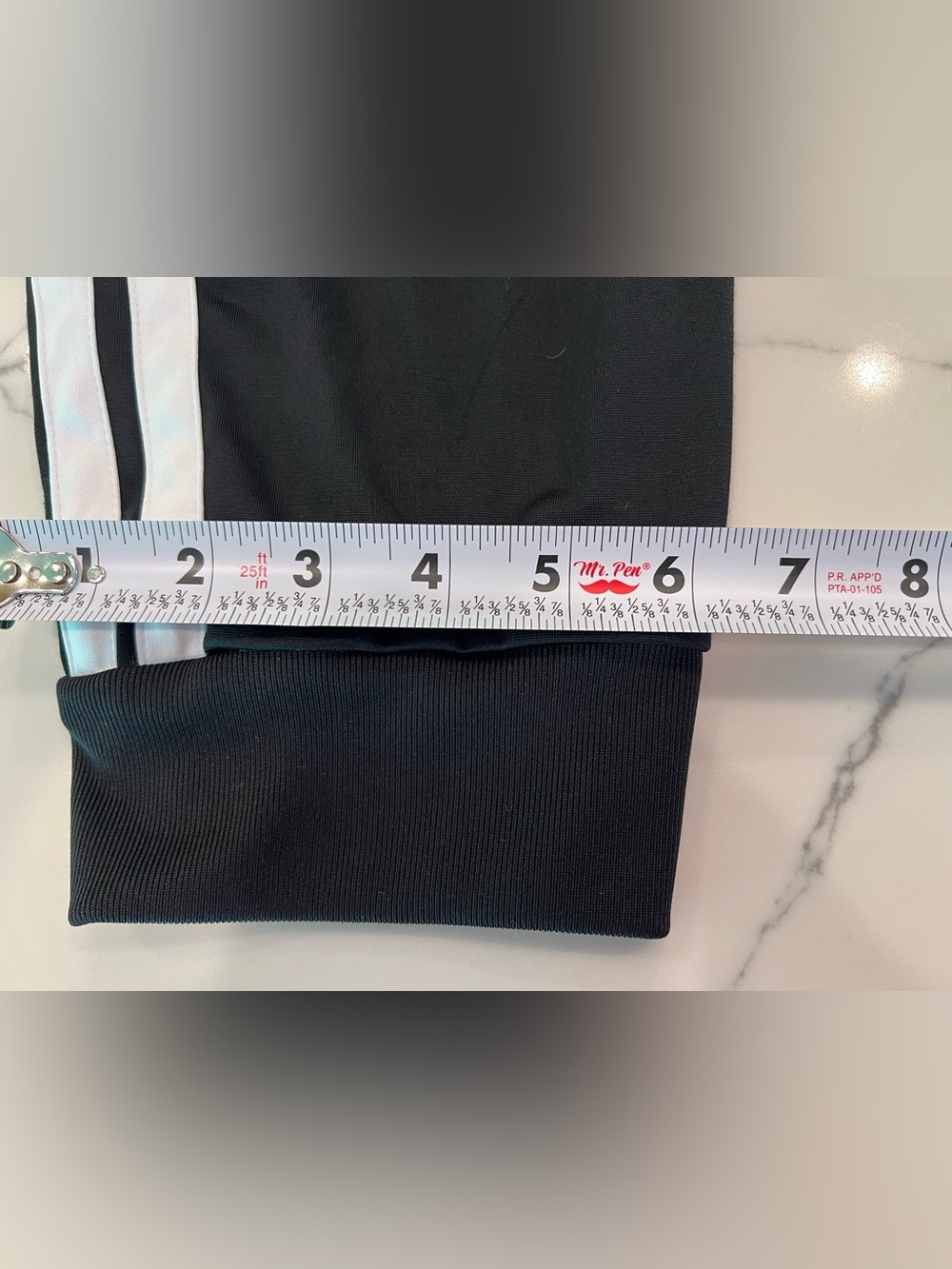 adidas Black Joggers with White Three-Stripe Side - Picture 7 of 9